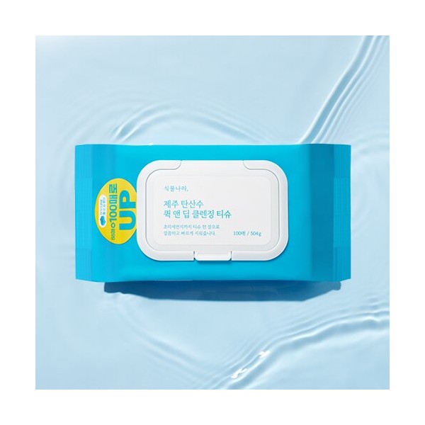 Shingmulnara Jeju Sparkling Water Quick & Deep Cleansing Tissue 100 Sheets  - Shingmulnara Jeju Sparkling Wa