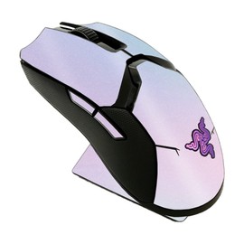 MightySkins Glossy Glitter Skin Compatible with Razer Viper Ultimate - Cotton Candy | Protective, Durable High-Gloss Glitter Finish | Easy to Apply and Change Styles | Made in The USA
