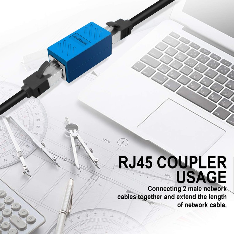 ZUZONG RJ45 Coupler Ethernet Extension Connector, Cat7 Cat6 Cat5e Ethernet