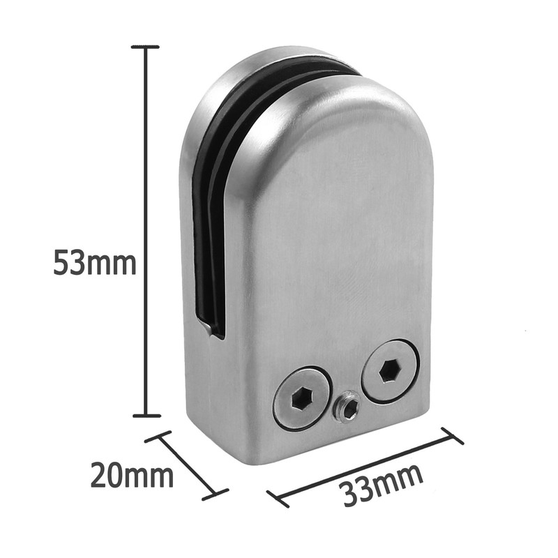 Proster Glass Clamps 8 PCS 6-8mm Stainless Steel 304 Glass