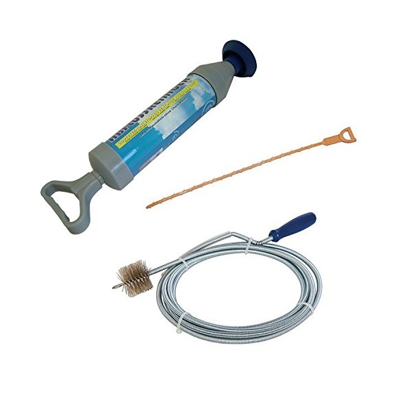 Set of 3 Tools for All of Your Drain Unblocking