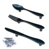 3Pcs DIY Creative Spoon Fork Knife Kitchen Cabinet Closet Drawer
