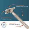 MERKUR Stainless Steel Safety Razor 23 INOX, Satin Matt, Three-Piece