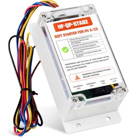 Soft Start for RV Air Conditioners Reduces Startup Current by up to 75%, Easy DIY Install, Quiet Start IP65 Waterproof Reverse Motor Protection for Home, RVs, Vans & Generator Use