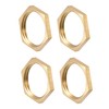 sourcing map G3/4 Lock Nut, Hex Brass Female Locknut for