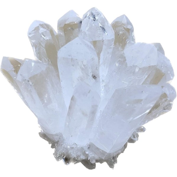 Power Stone Crystal Cluster Crystal Gemstone Purification Amulet Purification Feng Shui Good Luck Healing Amulet Wish Madagascar Quartz White Crystal Figurine Interior (CCRM500)(M)