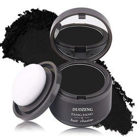 Hairline Powder Root Touch Up Hair Color,Hair Powder for Women & Men,Hairline Shadow Toppers for Thinning Hair(Black)