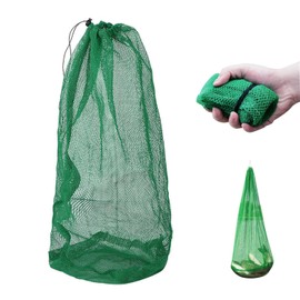 Dingbear Fishnet Bag - Nylon Fishing Net Fishing Collection Bag Fine Mesh Thickened Bag Foldable Long Fish Net Bag (1.2 m x 0.7 m)