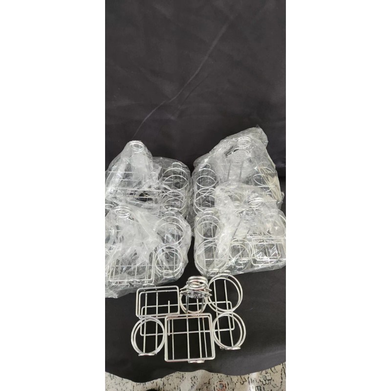 Tabasco (5) Tabasco Pepper Sauce Chrome Wire Condiment Holder 6