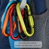 Boundless Voyage 8pcs Improved Outdoor Carabiner Aluminum Alloy D-Ring Locking