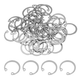 PATIKIL 50 Pcs 22mm ID Internal Retaining Rings E-Clip Snap Ring 304 Stainless Steel