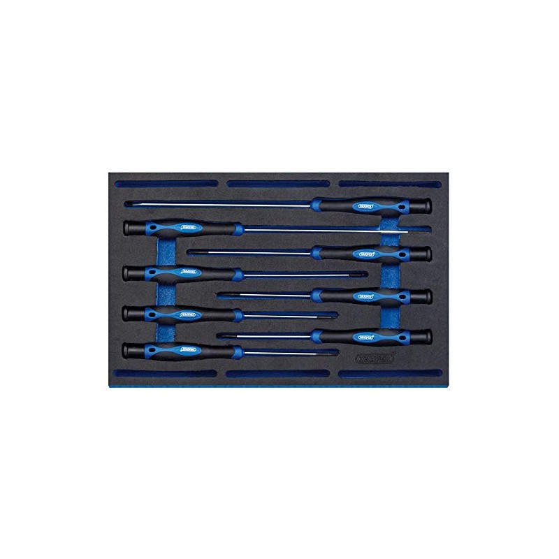 Draper 8 Piece Extra Long Precision Screwdriver Set in 1/4