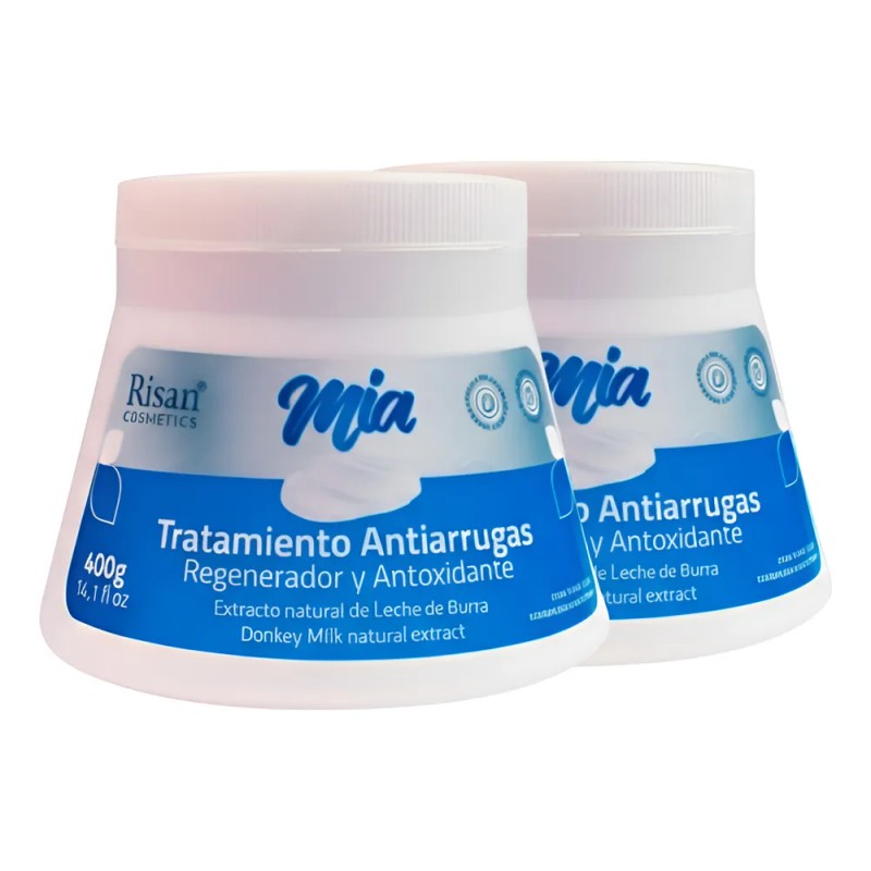 Crema Antiarrugas Leche De Burra Pack X2 | Piel Más