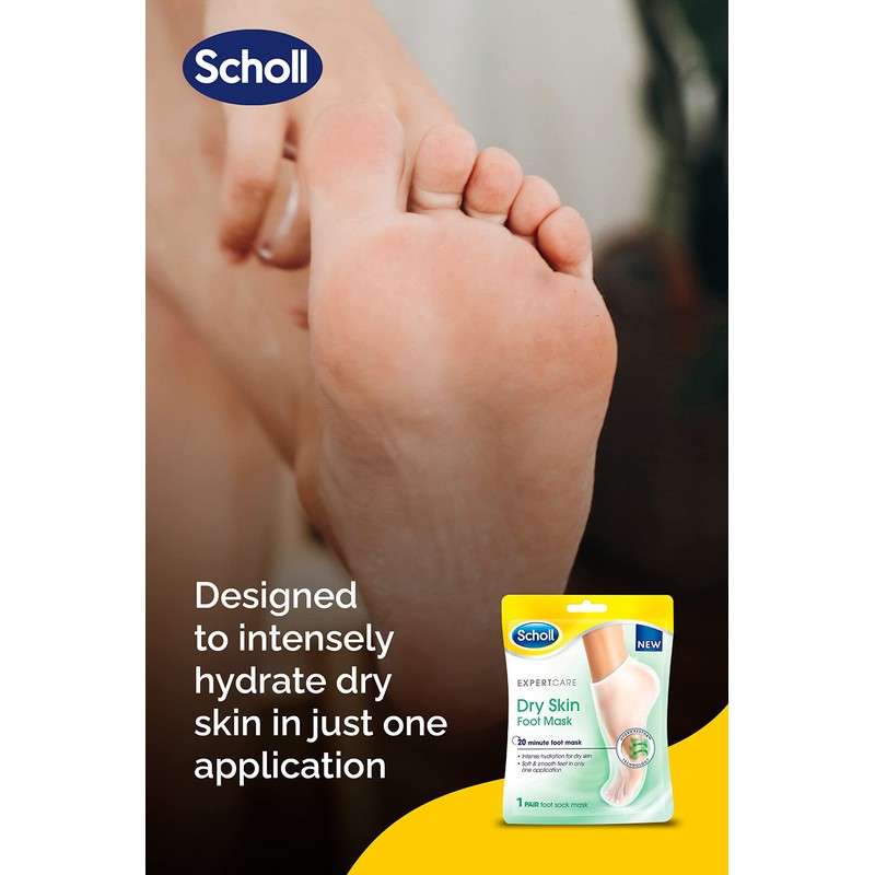 Scholl Foot Mask Intensive Treatment, Pack of 6