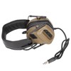Military Headphone Retractable Foldable Hunting Headphone with Microphone for 20.5in~25.2in