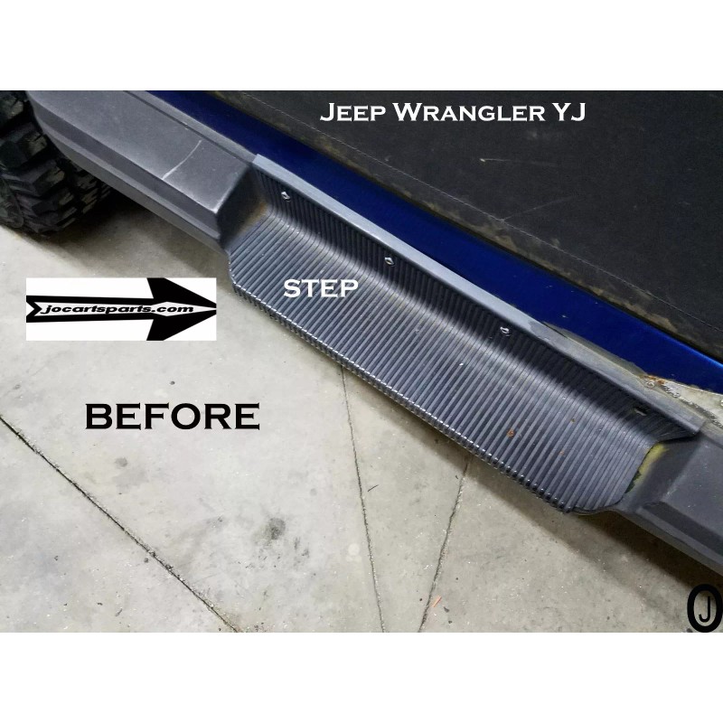 jocartsparts.com Fits Jeep Wrangler YJ Aluminum Diamond Plate Rocker Step