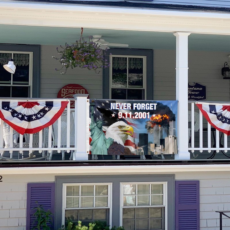 911 Never Forget Flag 3x5 Foot Outdoor Commemoration 9/11 Patriotic