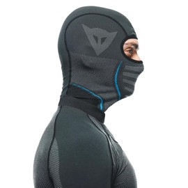 Dainese - Dry Balaclava, Motorcycle Balaclava Black for Men and Women, Universal Size, Unisex Balaclava, for 4 Seasons, Summer and Winter, Made in Italy, Black/Blue