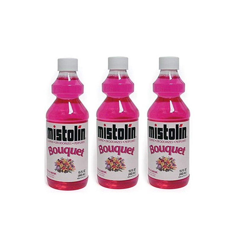 12 Pack Mistolin General All Purpose Cleaning Solution Bouquet Scent