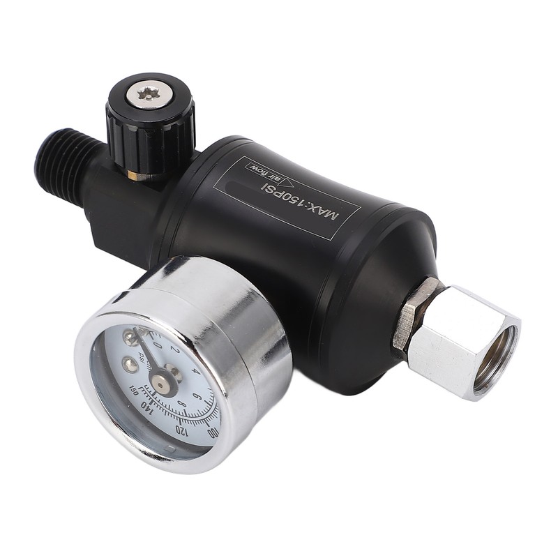 Air Pressure Regulator Filter Pneumatic Adjusting Valve with Gauge for