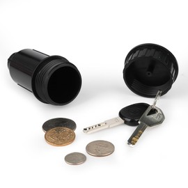 Livebe Key Hider Realistic Sprinkler Head Waterproof Cash Holder for Outdoor Garden Yard Easy Push Into The Ground (Black)