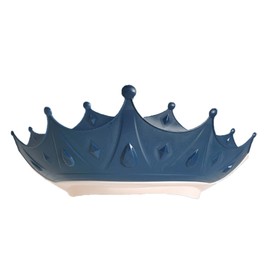 Baby Shower Cap for Kids,Shower Hat for Kids,Adjustable Toddler Hair Washing Shield,Cute Crown Shape Silicone Baby Shower Visor Shampoo Cap for Eye and Ear Protection(blue)