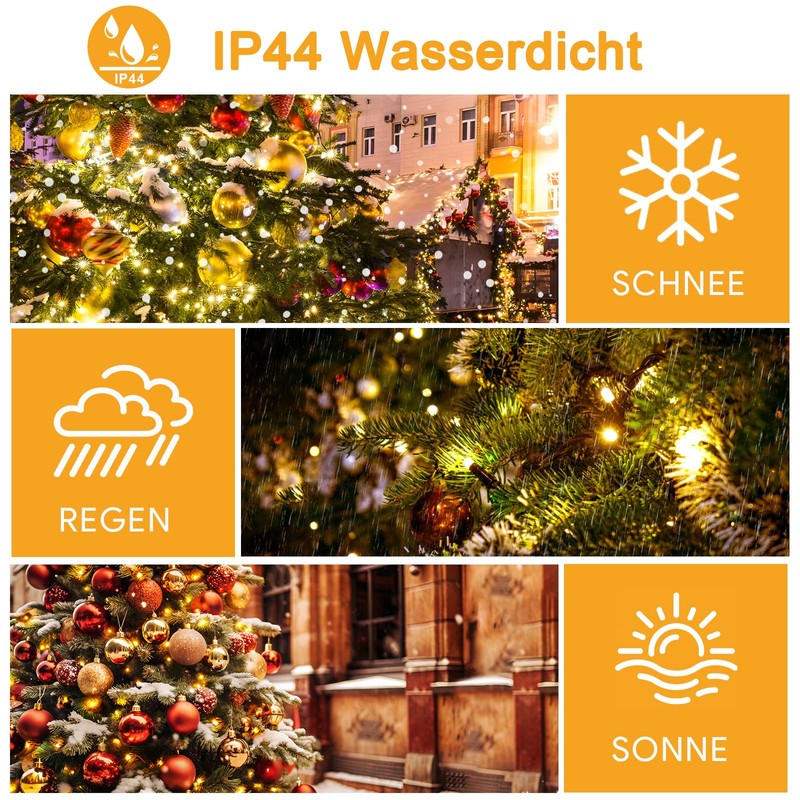WUQNGI Fairy Lights Christmas Tree 200 cm 400 LEDs