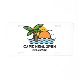 CafePress Delaware Cape Henlopen Aluminum License Plate, Front License Plate, Vanity Tag