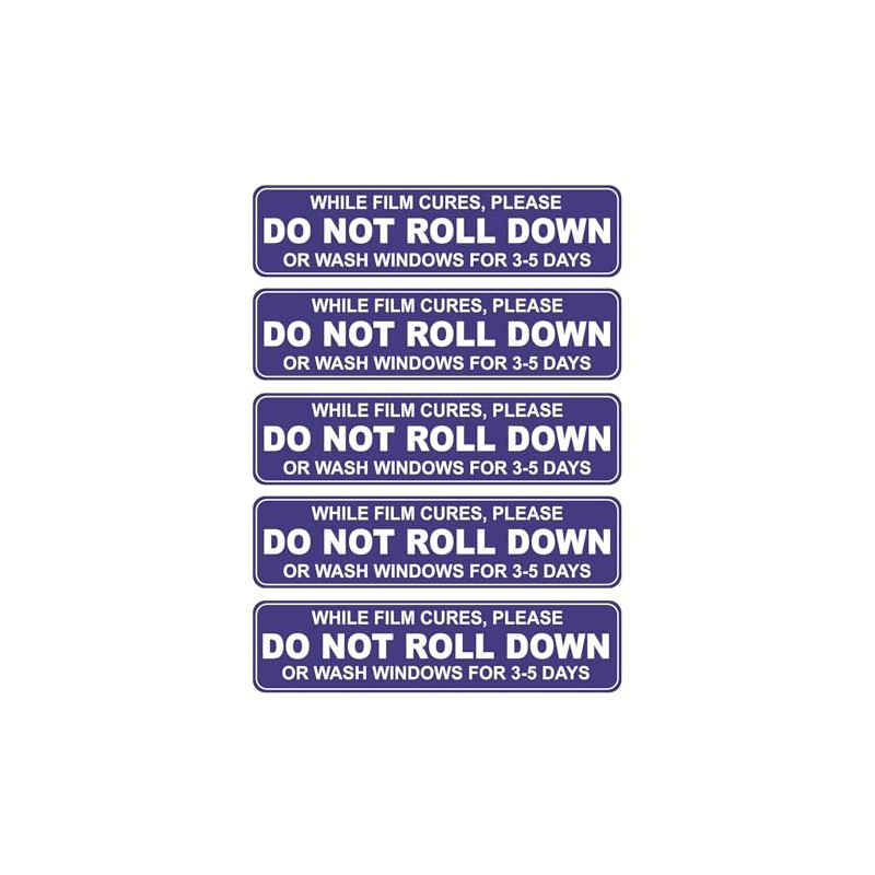 Do Not Roll Down Sticker,1x4inch 100pcs Do Not Roll Down