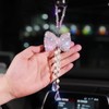 Lagnlnaoy Rhinestone Car Pendant Rear View Mirror Hanging Interior Styling