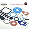 1" CAMLOCK Gasket, CAM and Groove, Black EPDM, 2 White