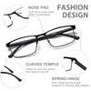 NaNaKo 3 Pack Reading Glasses for Men, Lightweight Blue Light