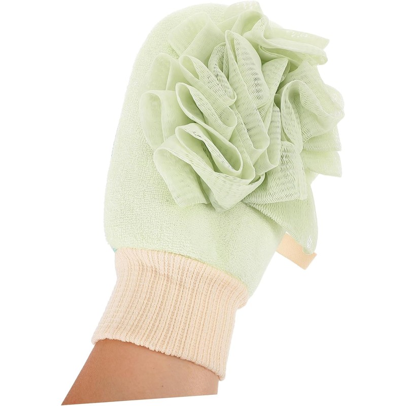 Guantes de Baño Exfoliantes con Toalla Corporal MERRYHAPY 2 Piezas