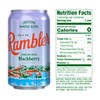 AUTX RAMBLER Blackberry Sparkling Water, Limestone Mineral Blend, 12-Ounce Cans,