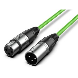 Audibax Silver Cable XLR Macho - XLR Hembra 10 Metros Verde