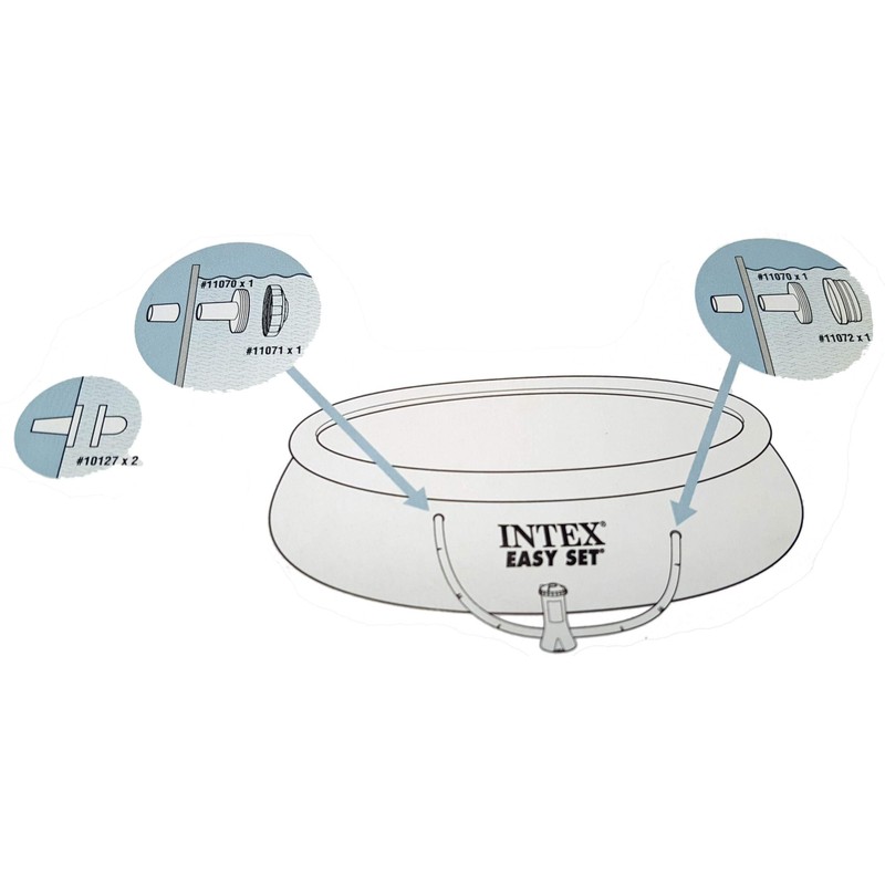 Intex 25012 Small Above Ground Pool Strainer Set Replacement Parts