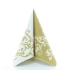 Fancy Serviettes, Gold-White Table Decoration, Wedding Decoration, Folded Serviettes, Pack