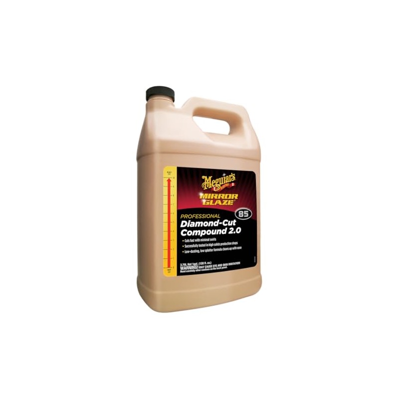 Meguiar's M8501 Meguiars "Diamond Cut" Compound,White, 1 Gallon