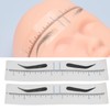 150PCS Eyebrow Stencil Ruler Clear Scale Transparent Eyebrow Shape Positioning