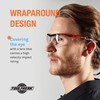 ToolFreak Dev2 Safety Glasses Clear Wraparound Lens Rated for Impact