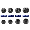 1/4-20 Nylon Insert Hex Lock Nuts 100Pcs 304 Stainless Steel