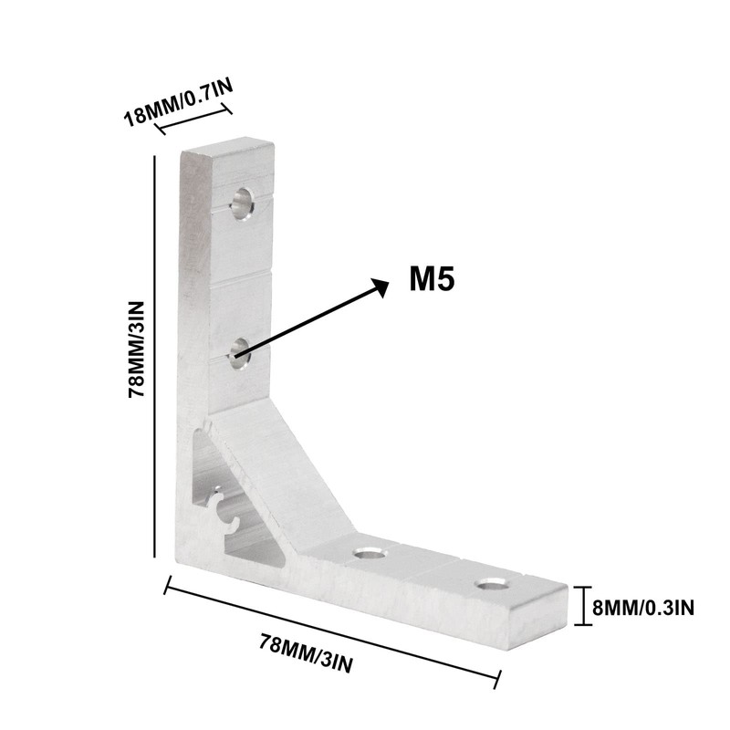 Aluminium Profile 20 x 20 Nut 6 Aluminium Angle 20