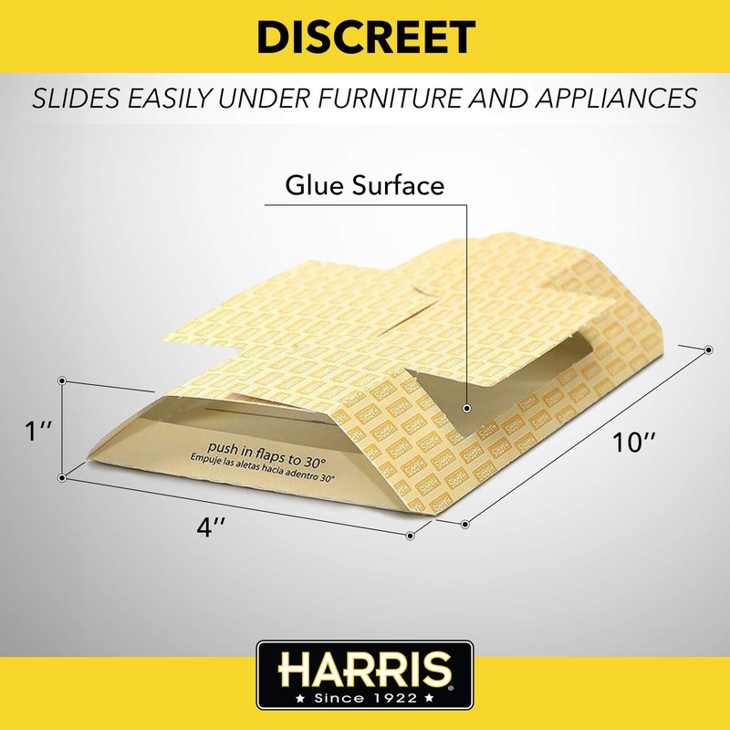 Harris Roach Glue Traps, 2-Pack, for Residential and Commercial Use