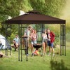 10x10 Canopy Replacement top Double Tiered Polyester Replacement Canopy for