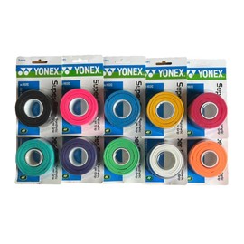 YONEX Super Grap Badminton Overgrip, Pack of 3, Multi-Colour, AC102C (Orange)
