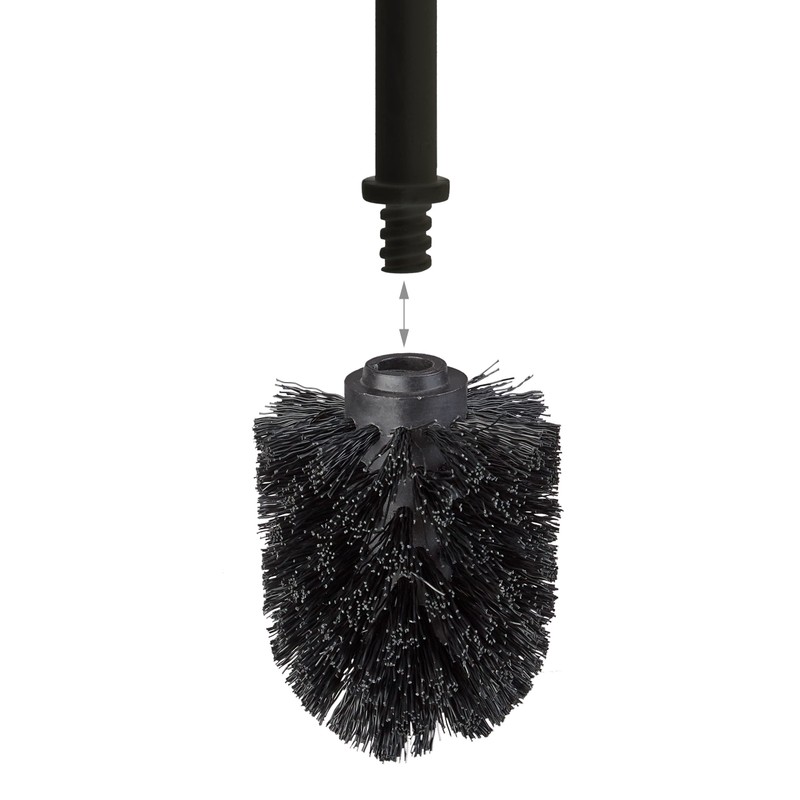 Relaxdays toilet brush head in a set of 5, loose