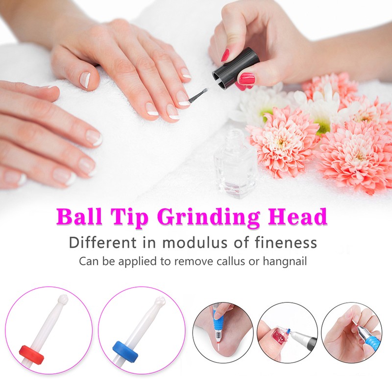 7pcs Ceramic Nail Drill Bits Set Pedicure & Manicure Drill