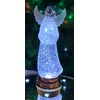 Christmas Tabletop Decor, Snow Globe Water Spinning LED Lighted Angel,