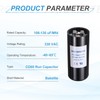 sourcing map CD60 Capacitor 108-130 UF/Mfd, 330 VAC CD60 Run