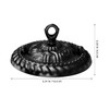 VILLCASE Retro Ceiling Canopy Black Metal with Hooks, Vintage Lamp